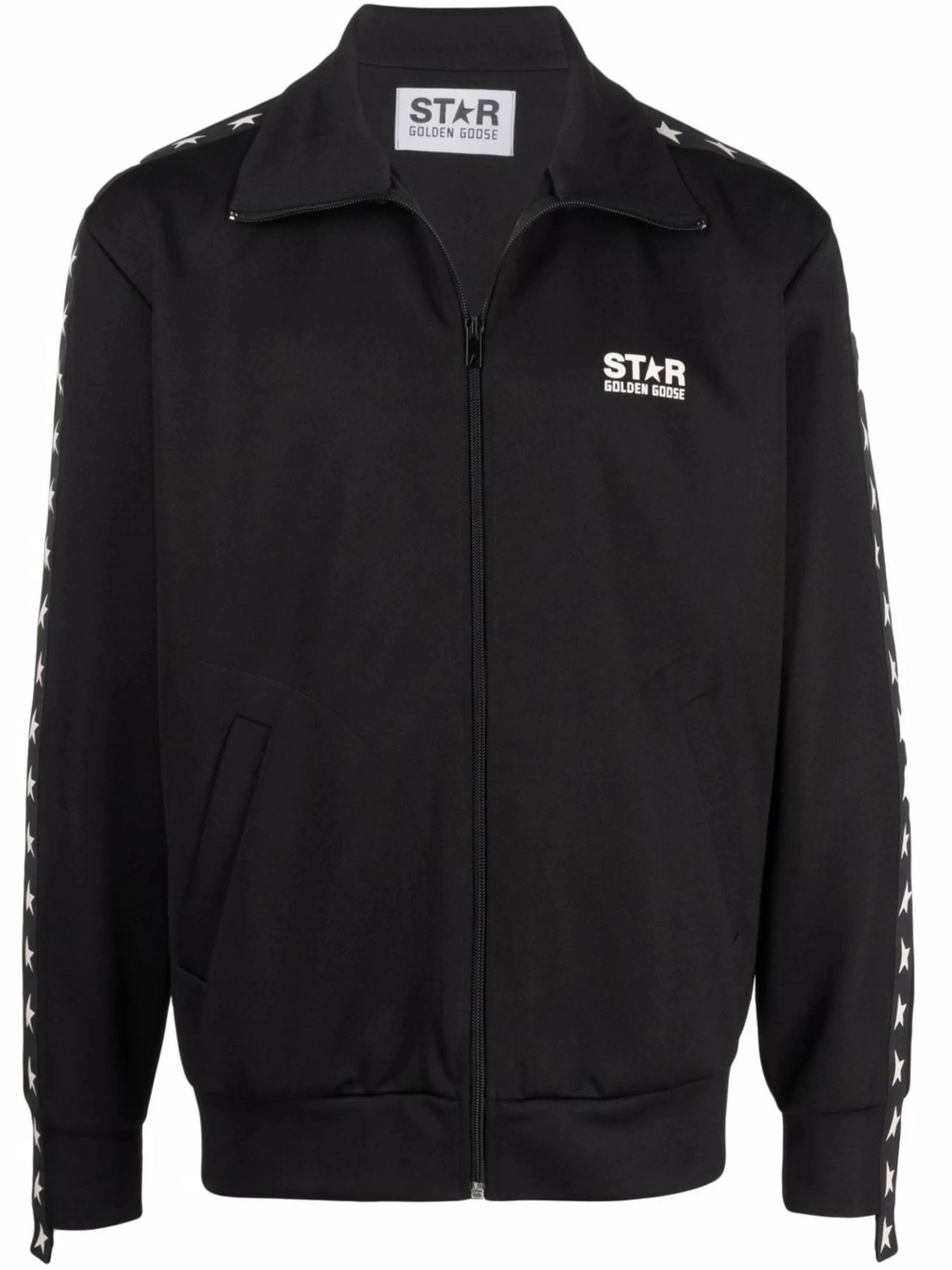 Star logo print zip track jacket