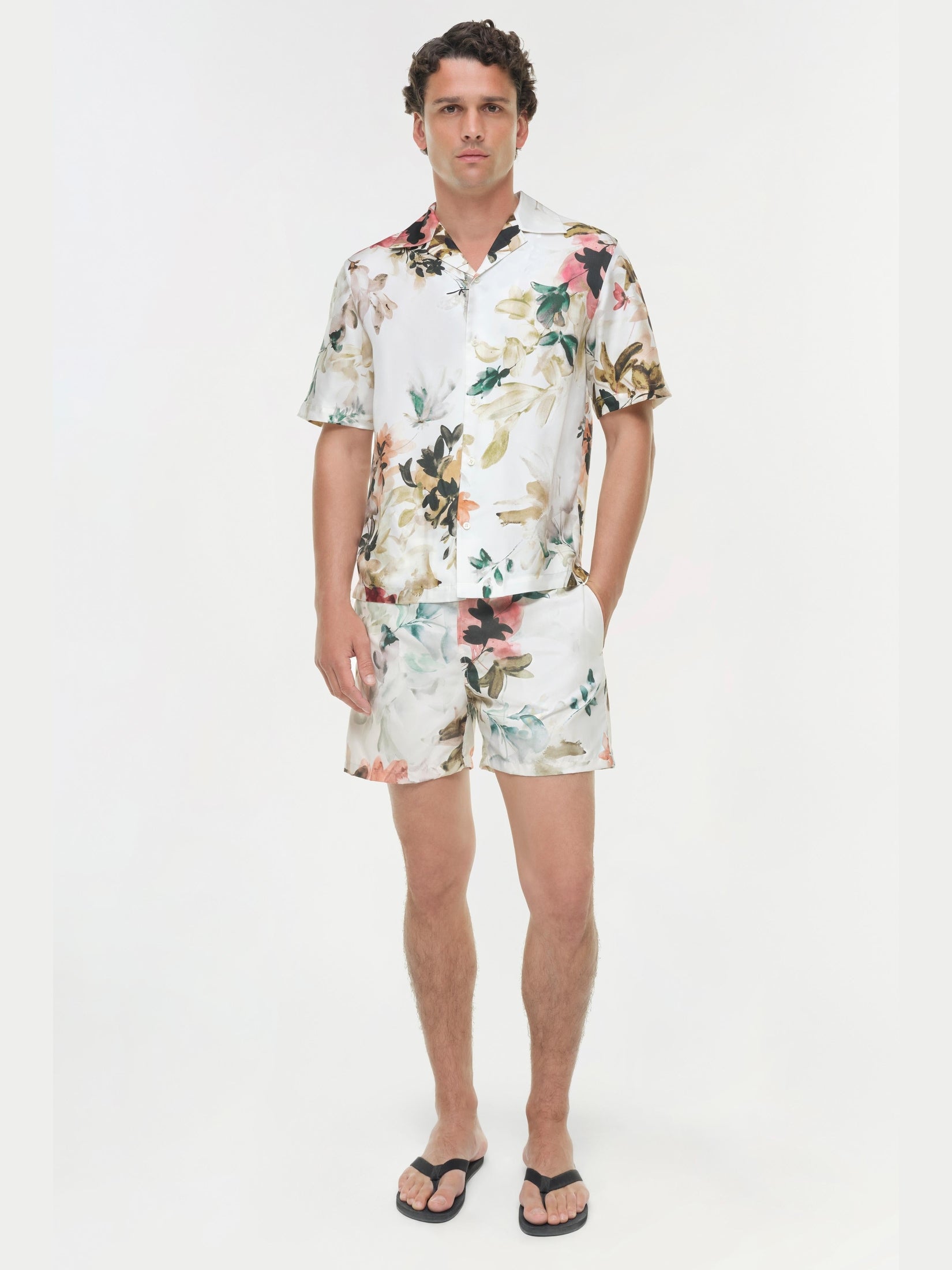 Lowell Floral Printed Swim Shorts