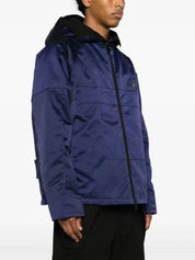 A-COLD-WALL* Overdye logo-plaque panelled hooded jacket