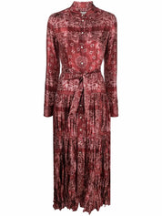 Collection paisley-print shirt dress فستان 