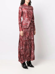 Collection paisley-print shirt dress فستان 