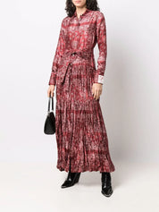 Collection paisley-print shirt dress فستان 