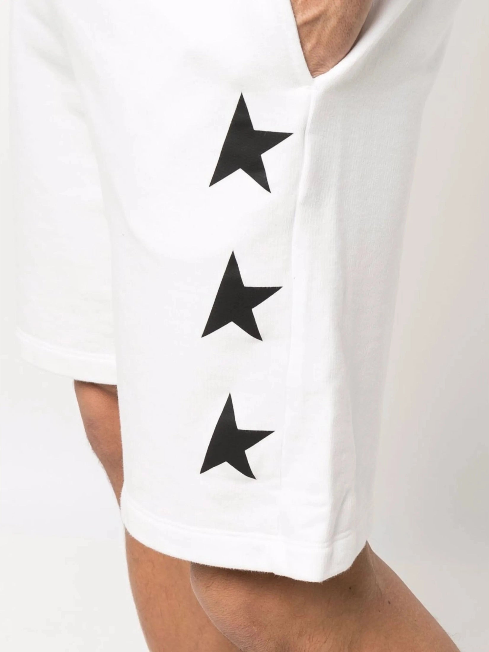 Star motif track shorts