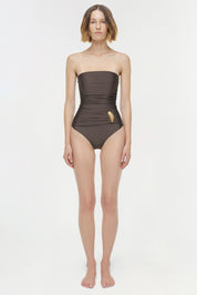 Lorena shell strapless one piece