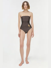 Lorena shell strapless one piece