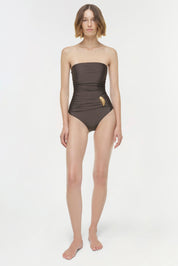 Lorena shell strapless one piece