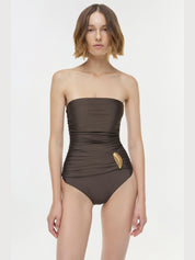 Lorena shell strapless one piece