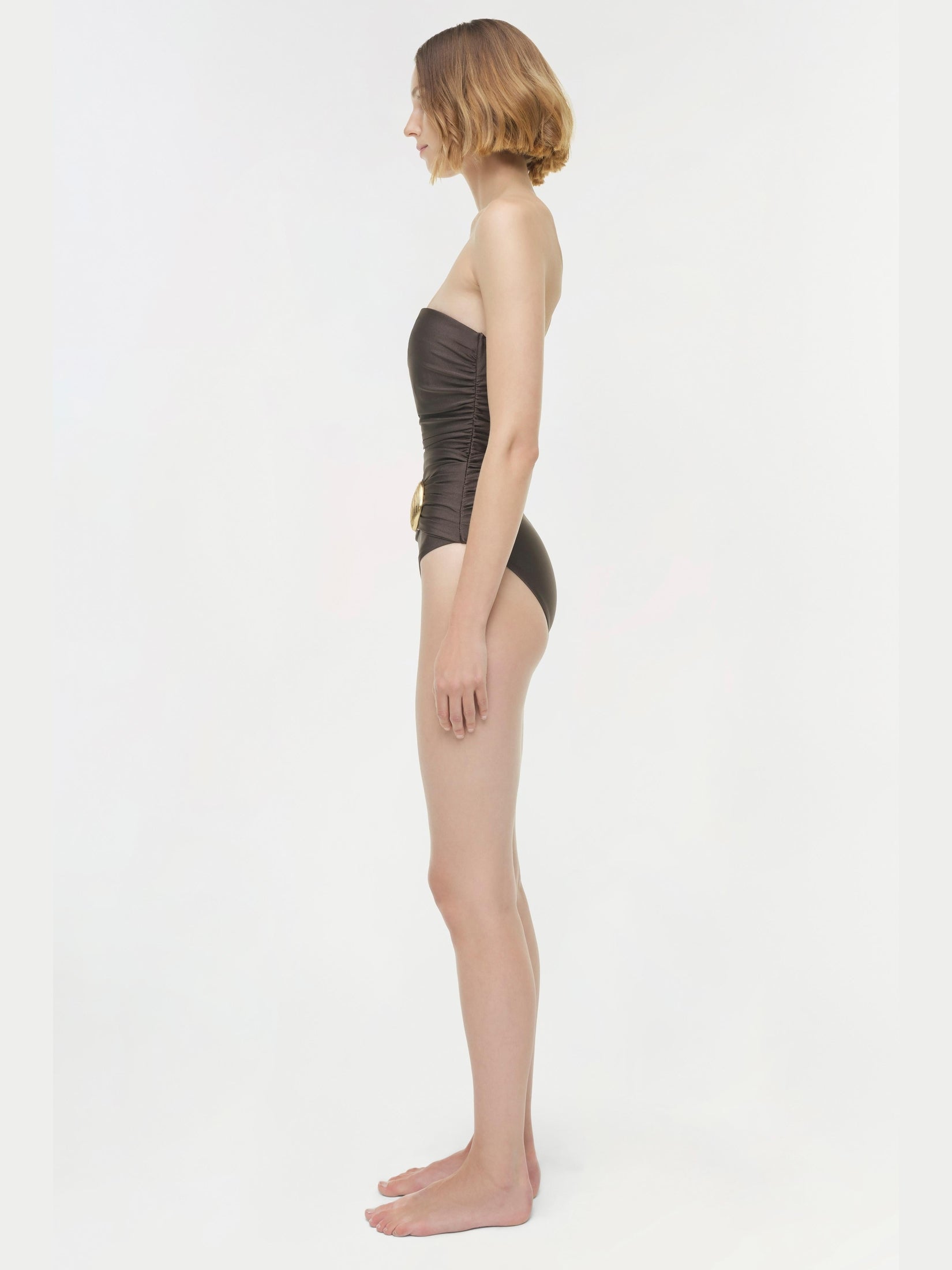 Lorena shell strapless one piece