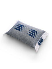 Peshtemal ikat cotton lumbar pillow