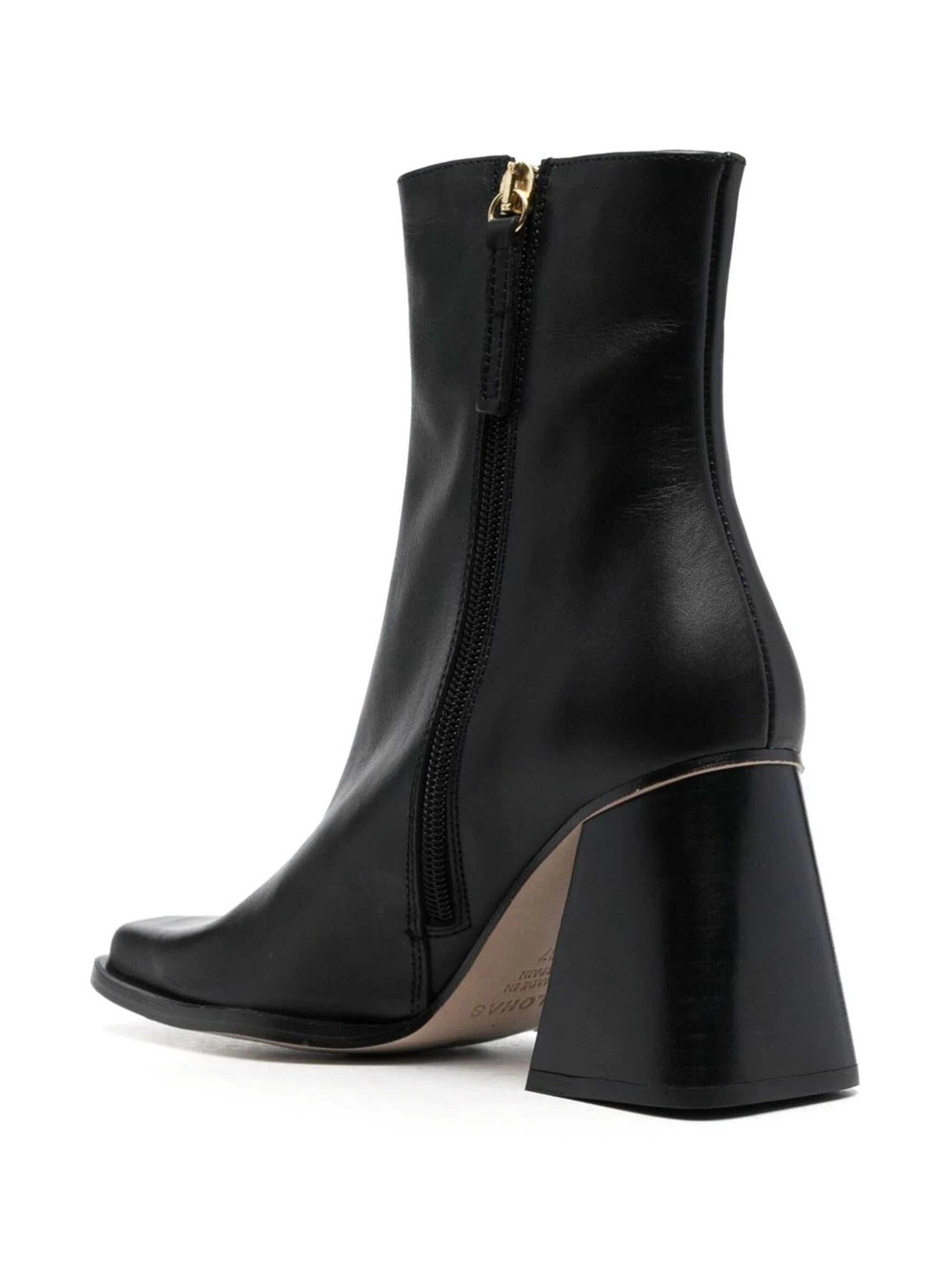 SOUTH BLACK LEATHER ANKLE BOOTS