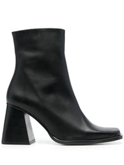 SOUTH BLACK LEATHER ANKLE BOOTS