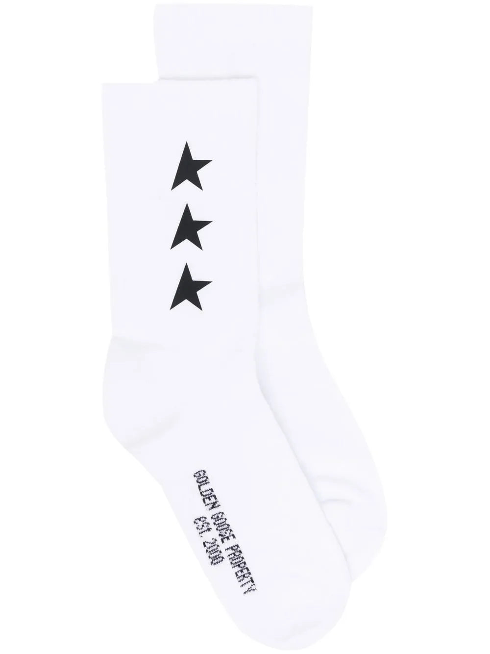 Socks low rib/ side stars poly printed