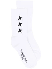 Socks low rib/ side stars poly printed
