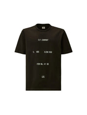 30/2 mercerized jersey twisted small logo t-shirt