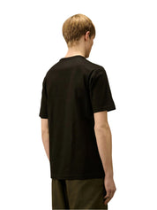 30/2 mercerized jersey twisted small logo t-shirt