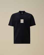 INDIGO JERSEY LOGO T-SHIRT