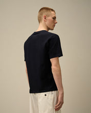 INDIGO JERSEY LOGO T-SHIRT