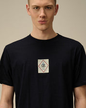 INDIGO JERSEY LOGO T-SHIRT