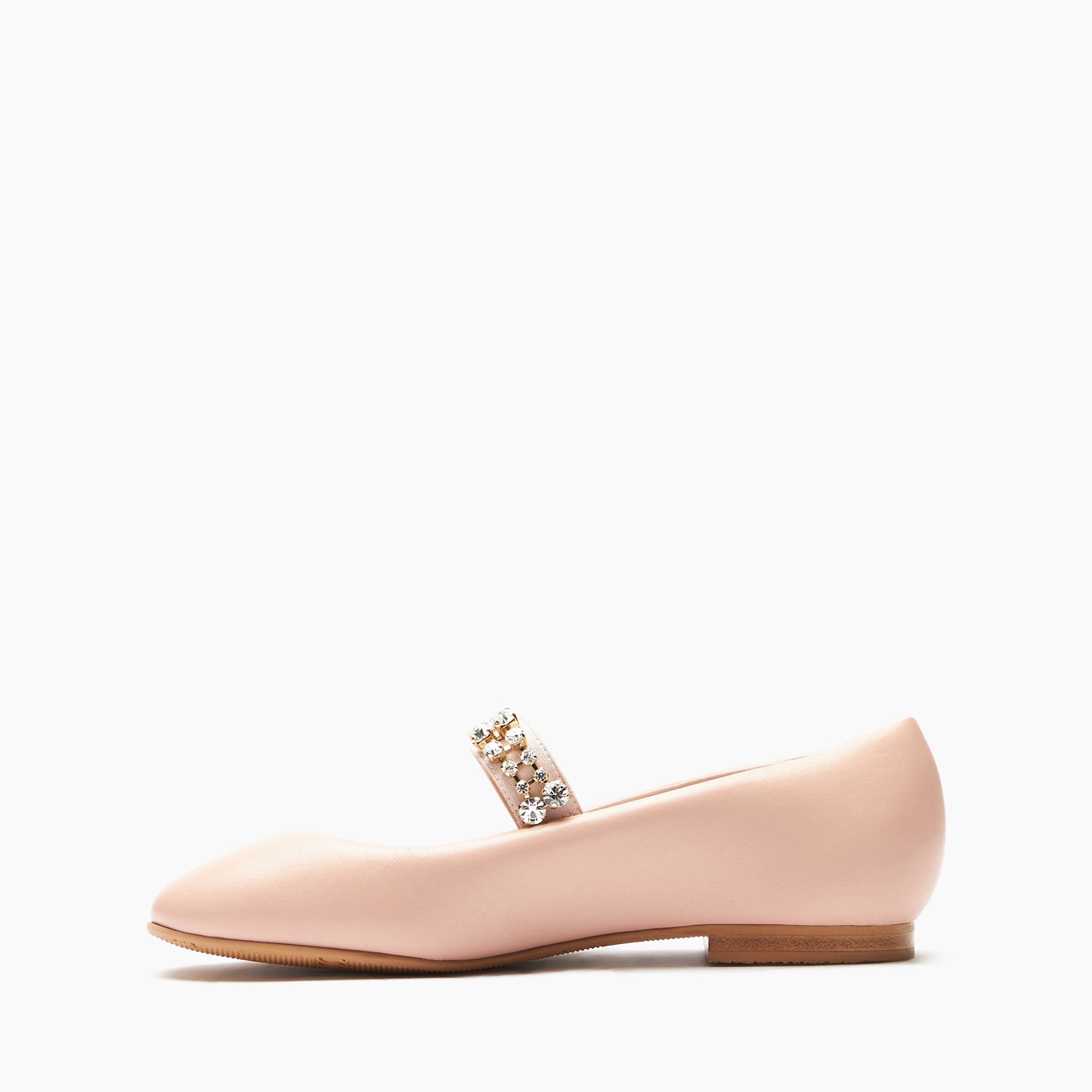 Puff Leather Ballerinas