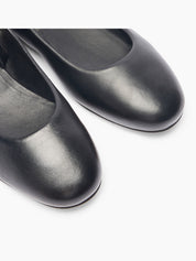 Crystal ballet flats black