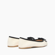 Leather Ballet Flats ANT+C-CHAIN NI OFFWHITE