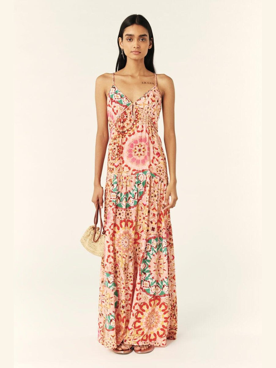 Lamia long strappy dress