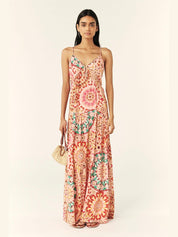 Lamia long strappy dress