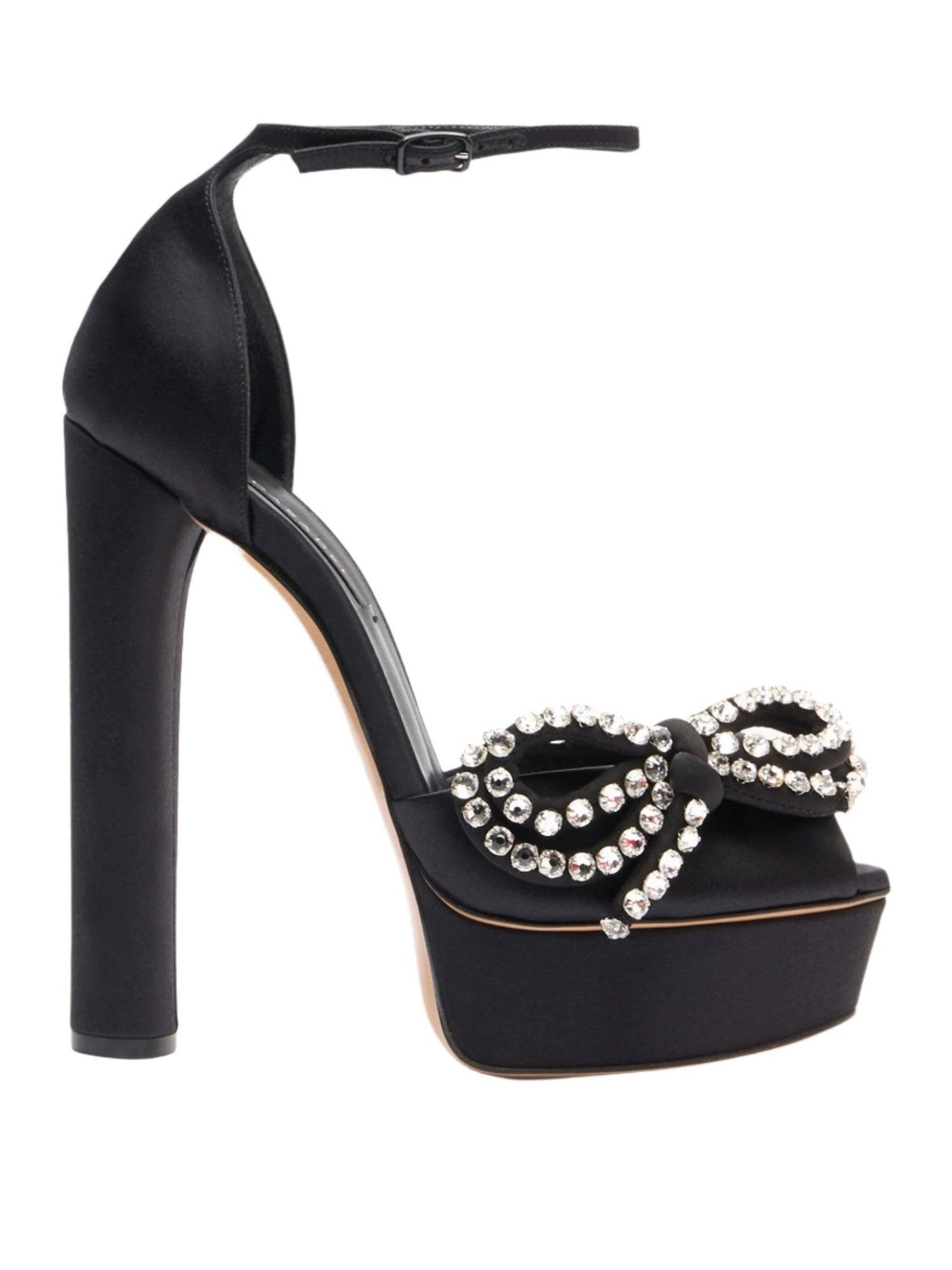 Judith flora satin platform sandals