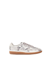 TB.490 RIFE SHIMMER SILVER CREAM LEATHER SNEAKERS