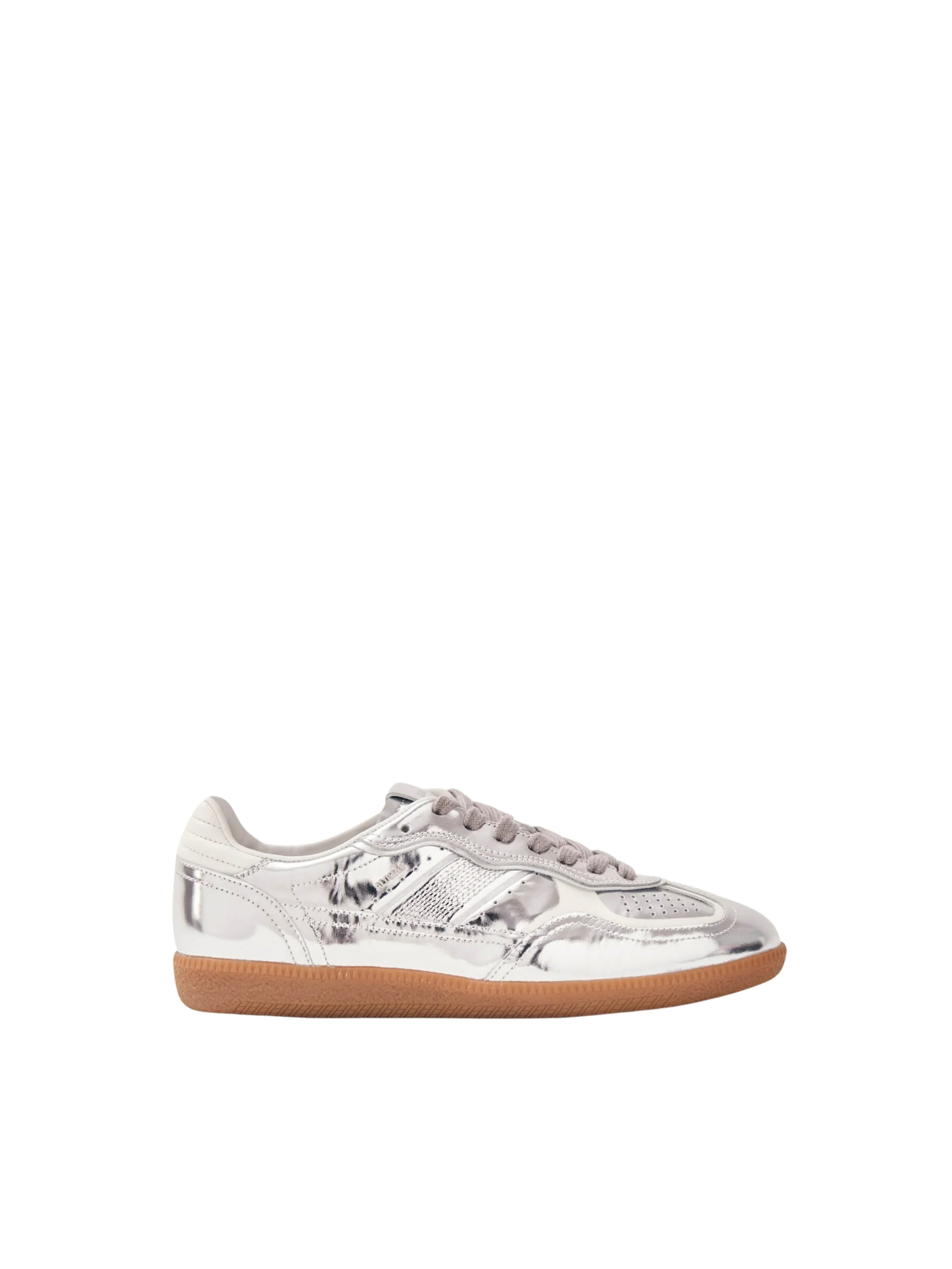 TB.490 RIFE SHIMMER SILVER CREAM LEATHER SNEAKERS