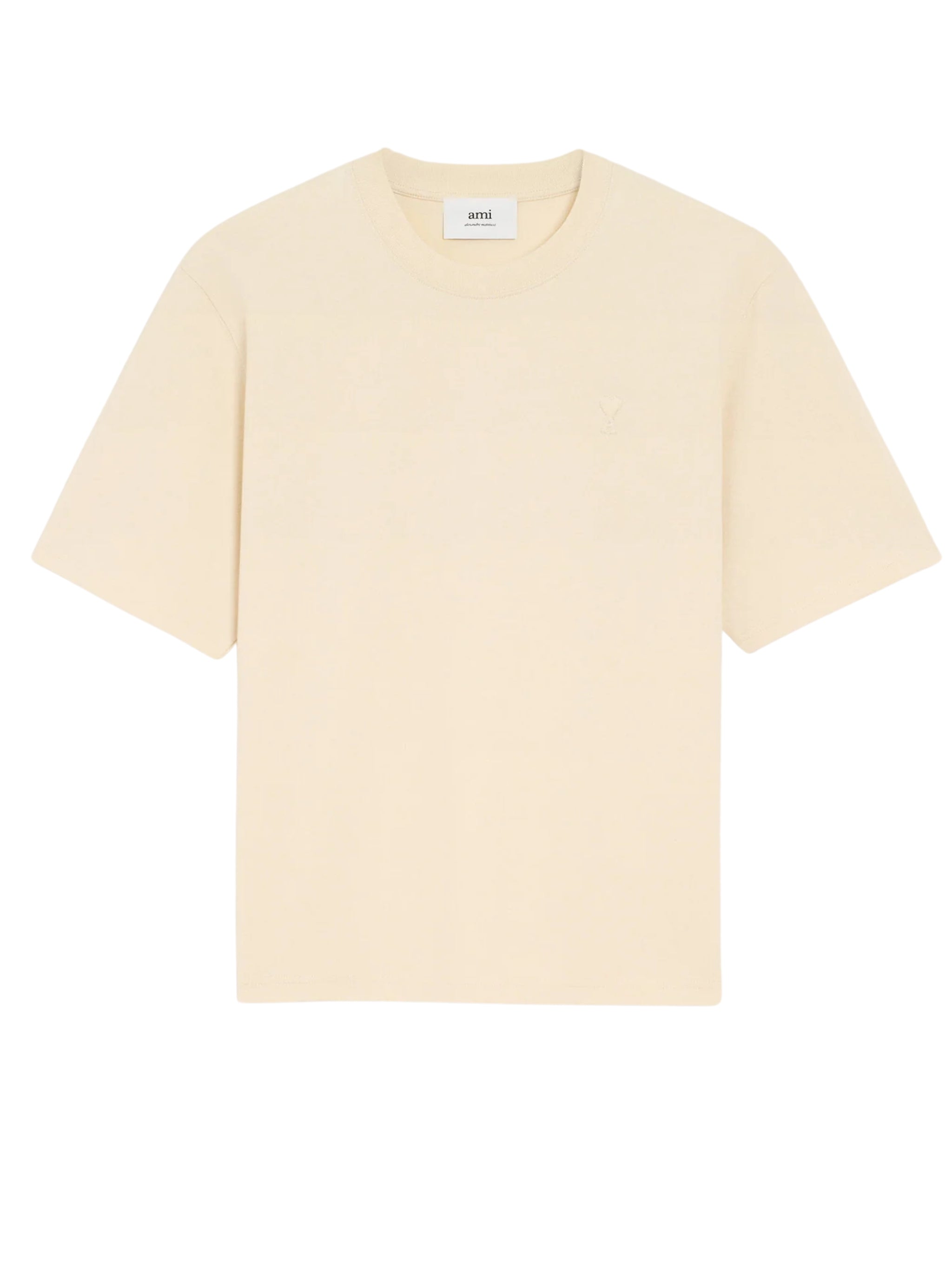 Off White Cotton Ami De Coeur T-shirt