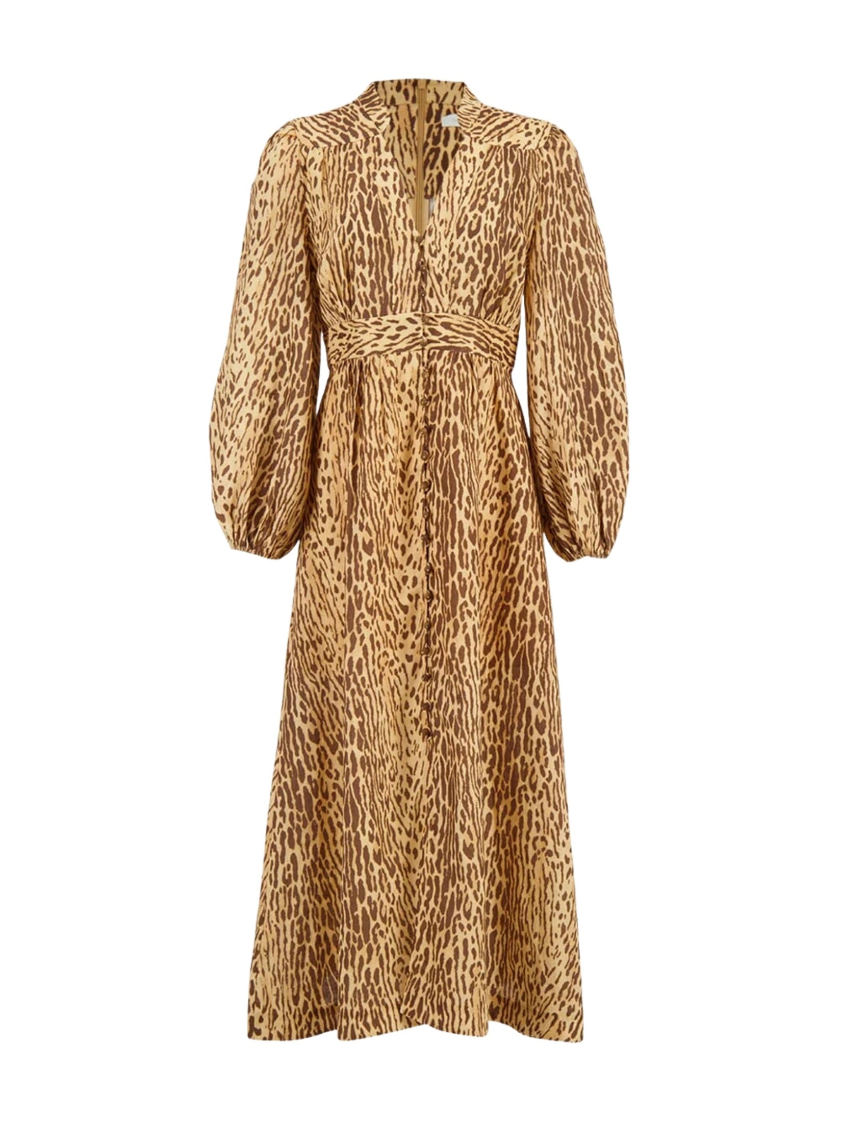 Cascadian plunge midi dress