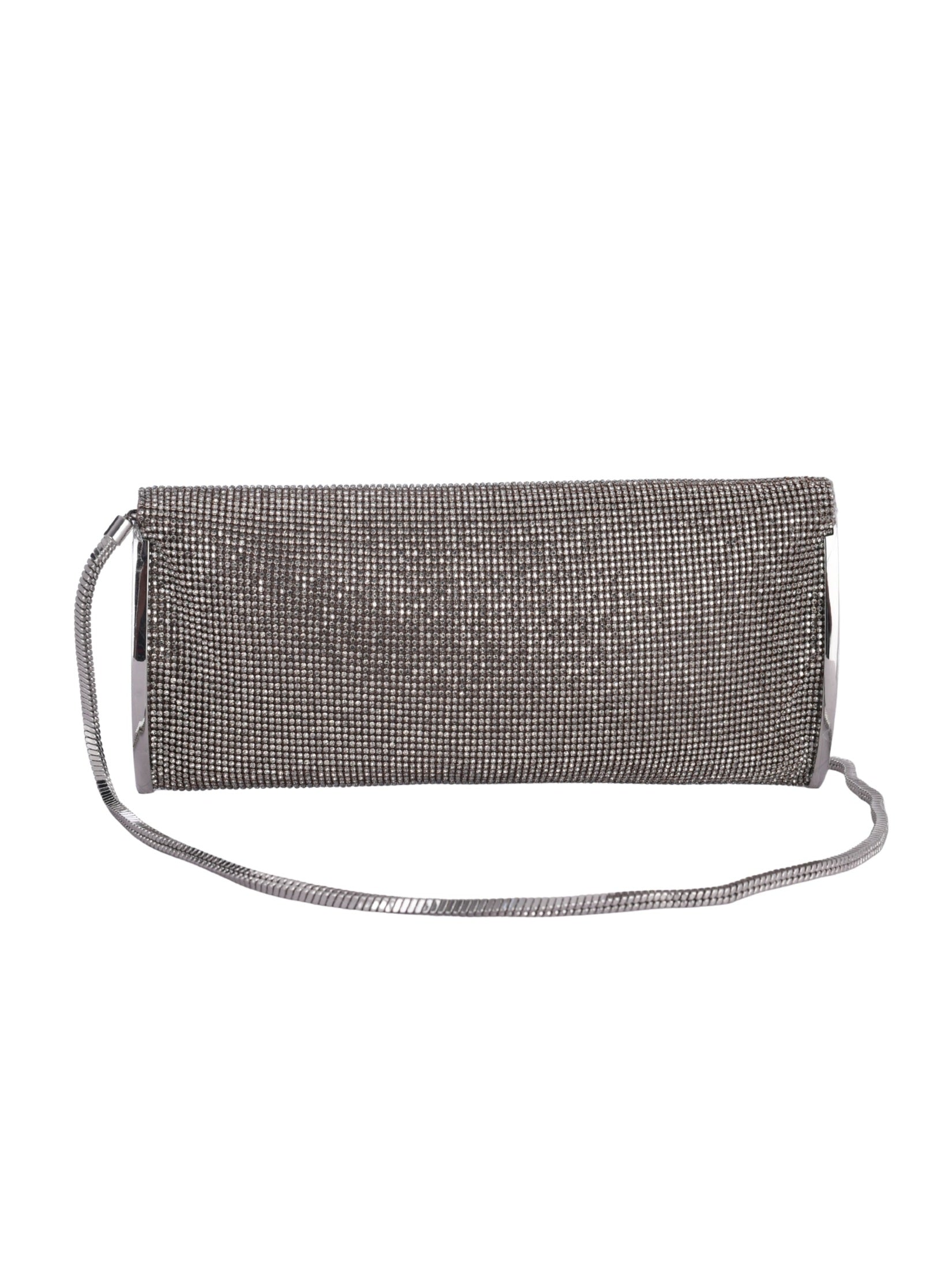 Kate crystal mesh silver shadow