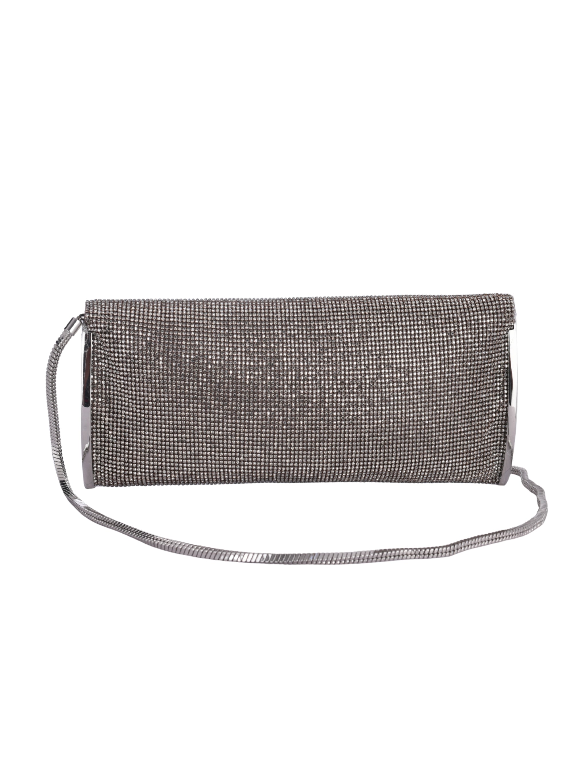 Kate Crystal Mesh Silver Shadow