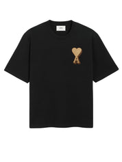Black Cotton Ami De Coeur T-shirt