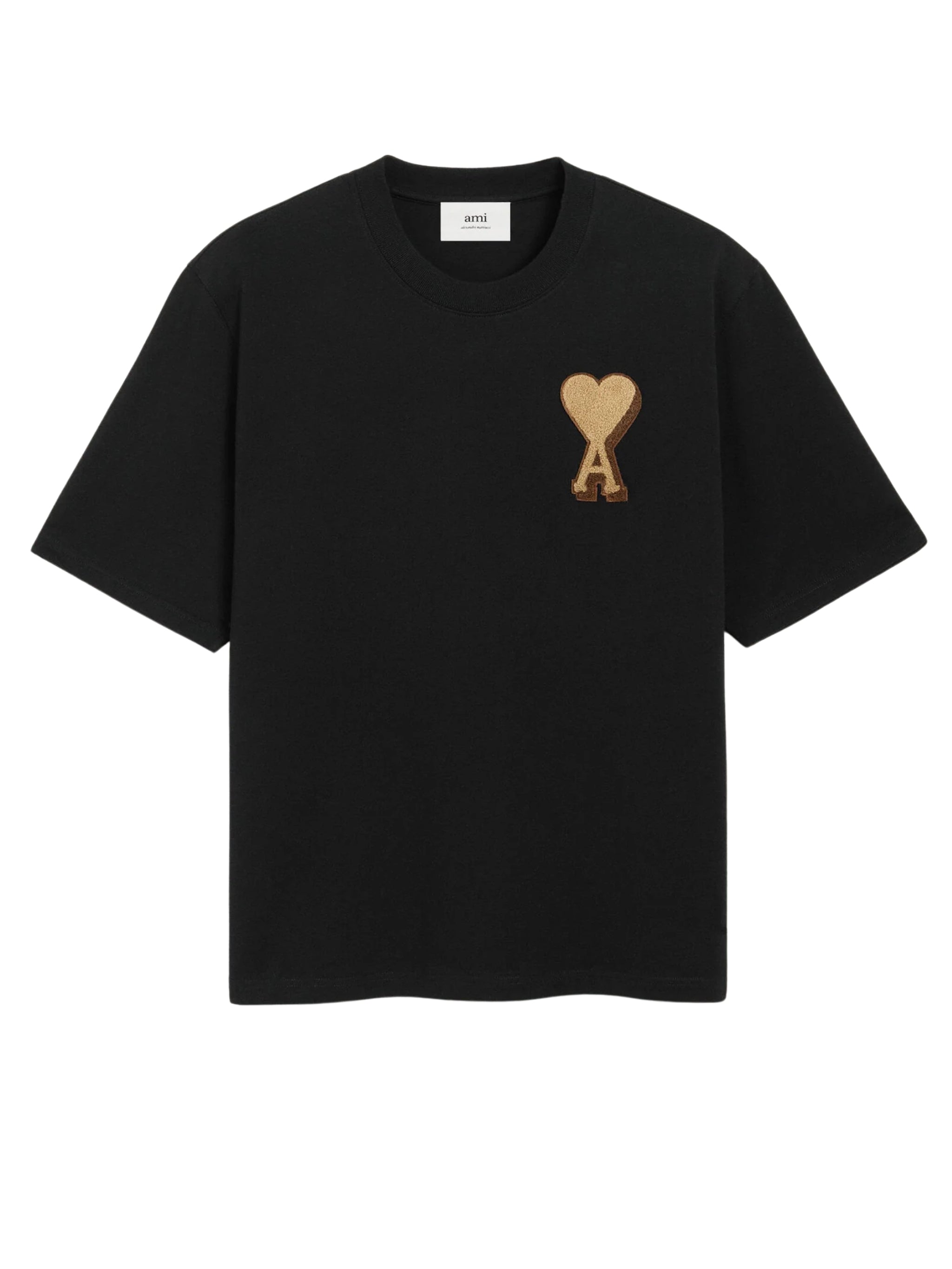 Black Cotton Ami De Coeur T-shirt