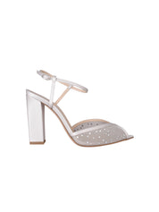Katy block mesh glitz 105 silver
