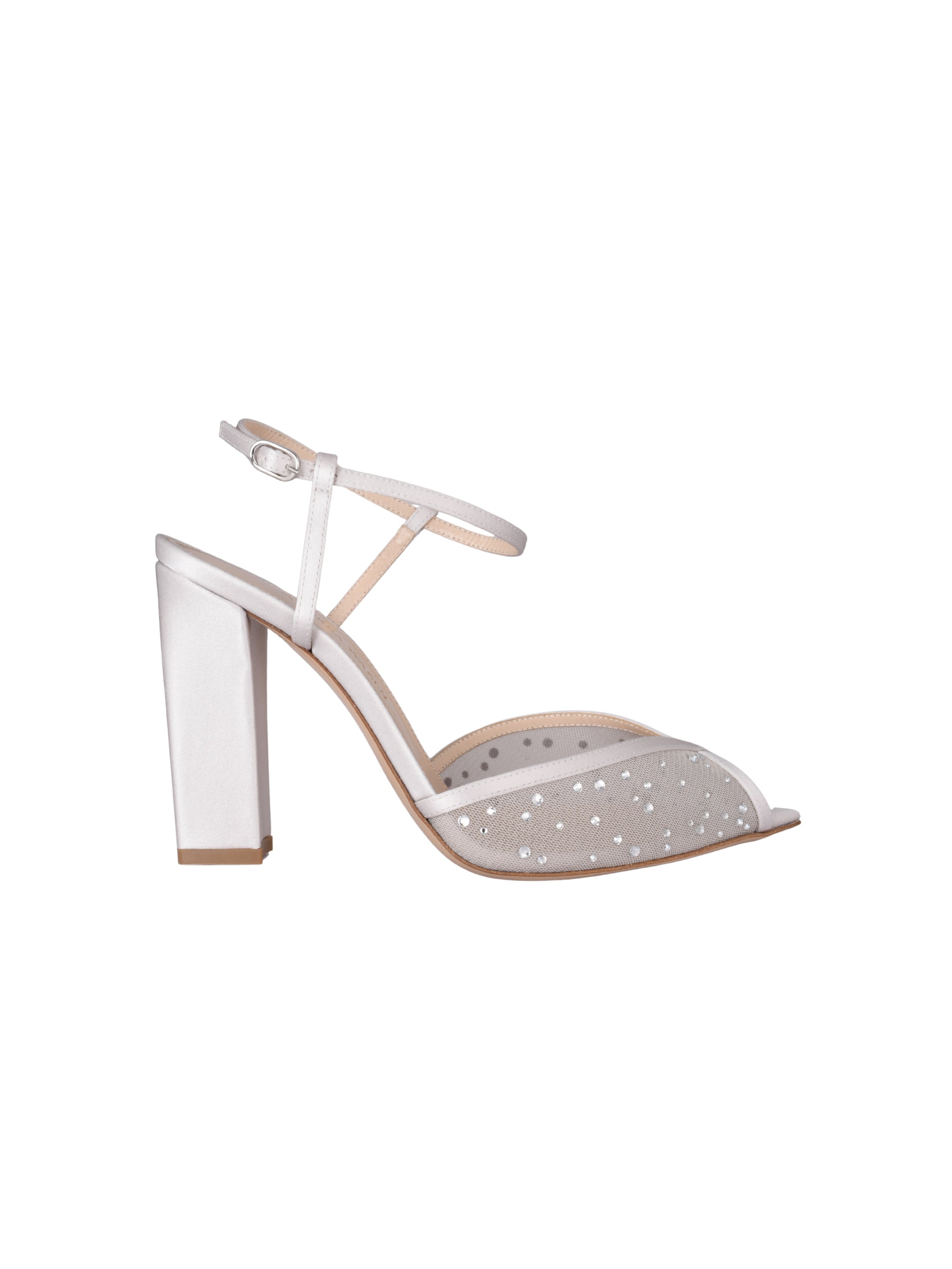 Katy block mesh glitz 105 silver