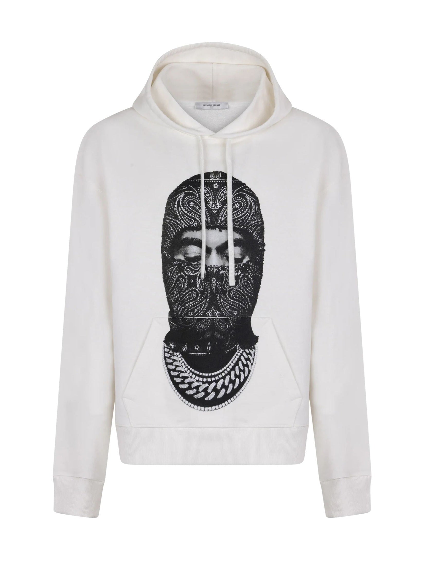 Hoodie paisley mask on front