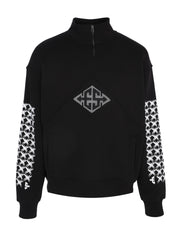 EXIT SOCIETY HALF ZIP CREWNECK