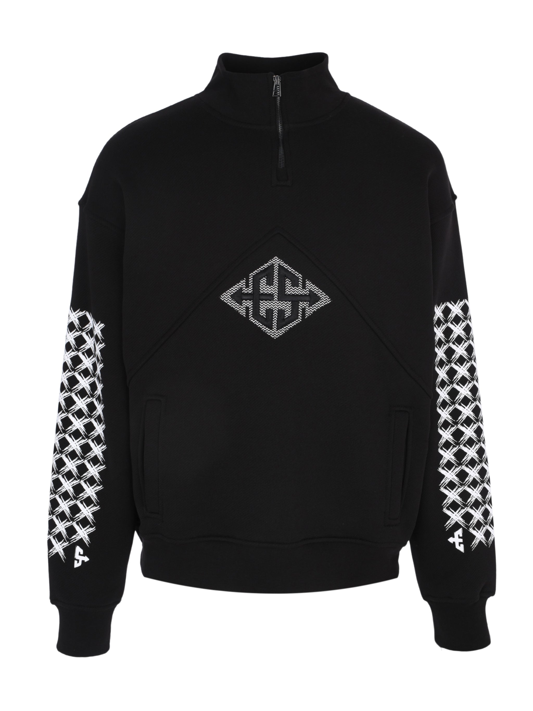 EXIT SOCIETY HALF ZIP CREWNECK