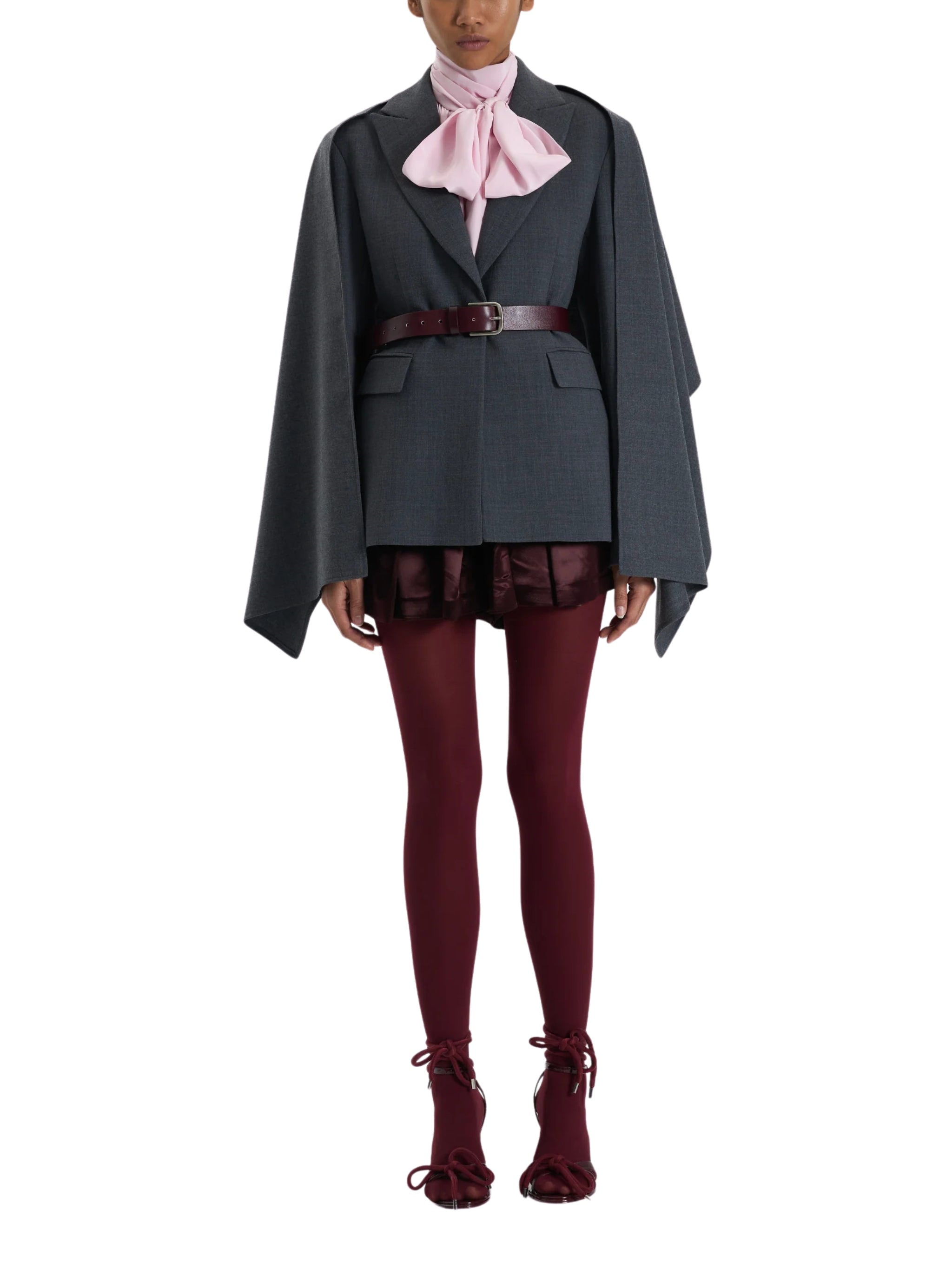 GREY CAPE DETAIL BLAZER