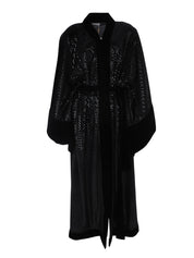 Black velvet abaya