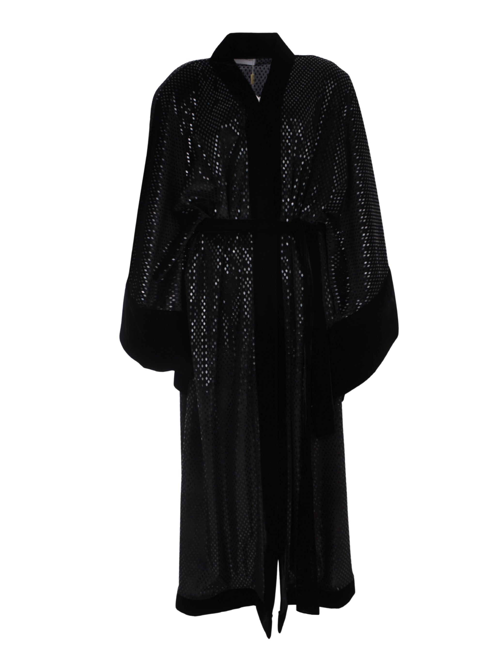 Black velvet abaya