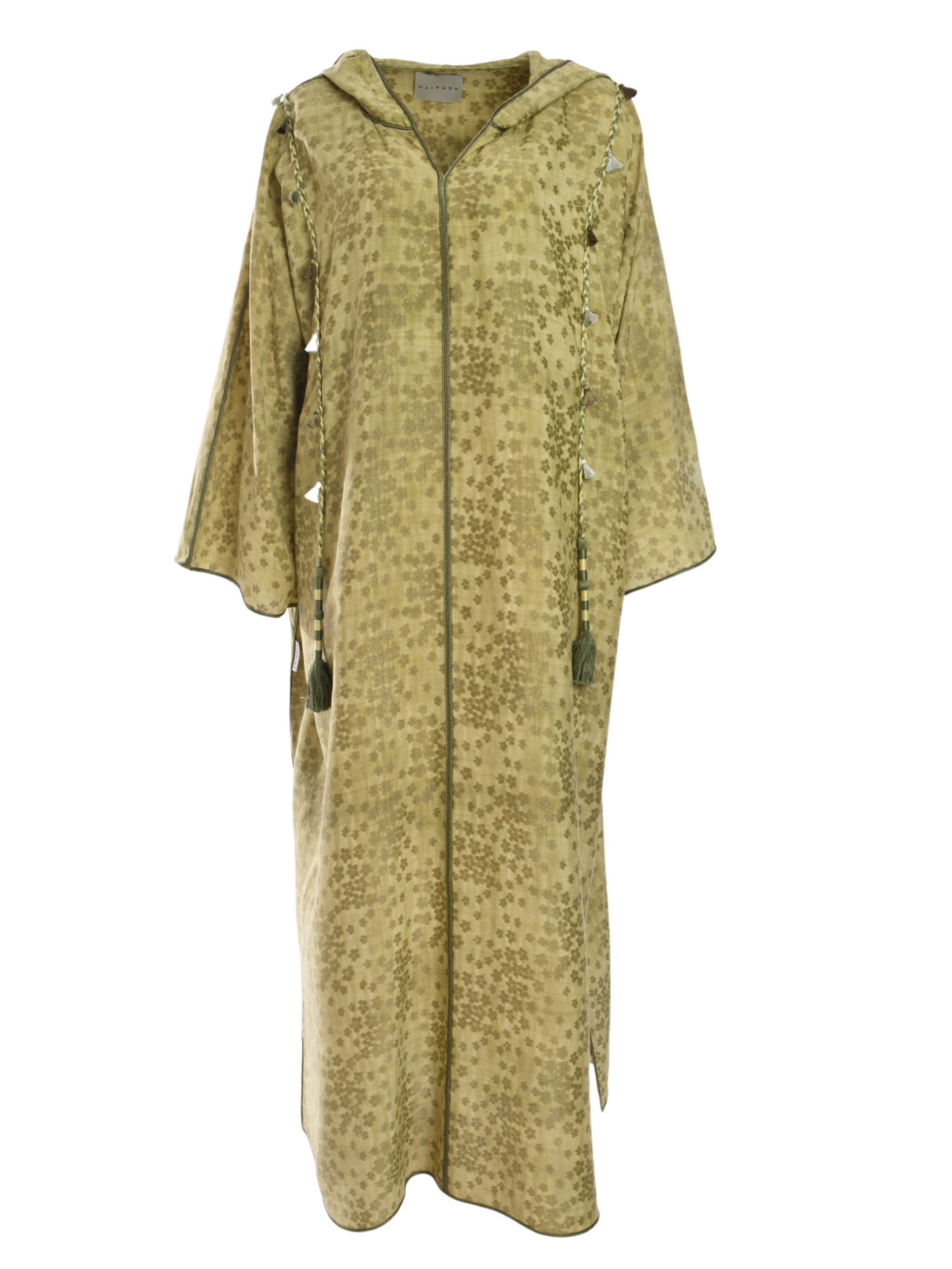 EARTHLY ELEGANCE – OLIVE GREEN KAFTAN