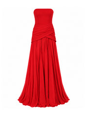 Scuba-Chiffon Dress
