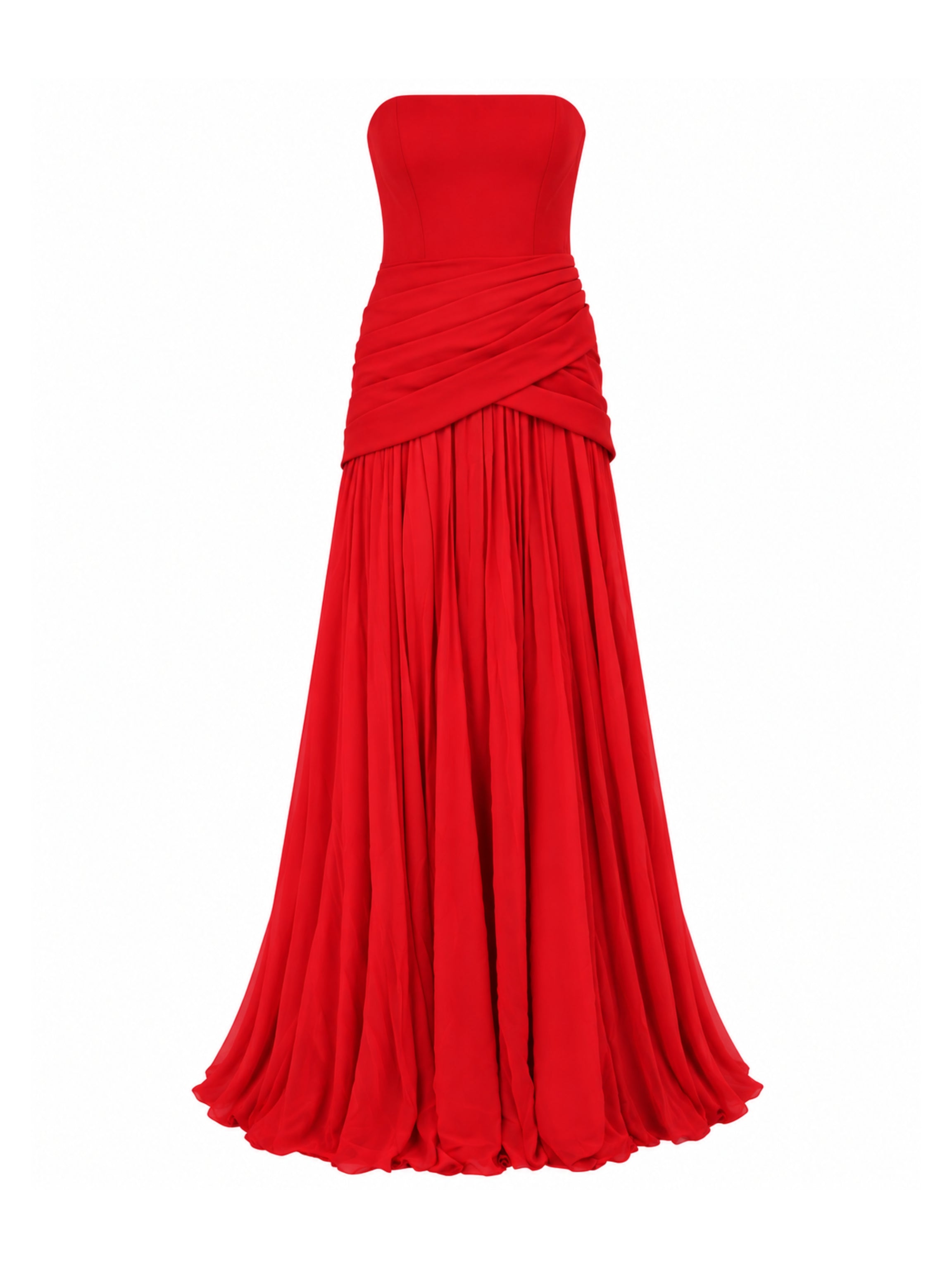 Scuba-Chiffon Dress