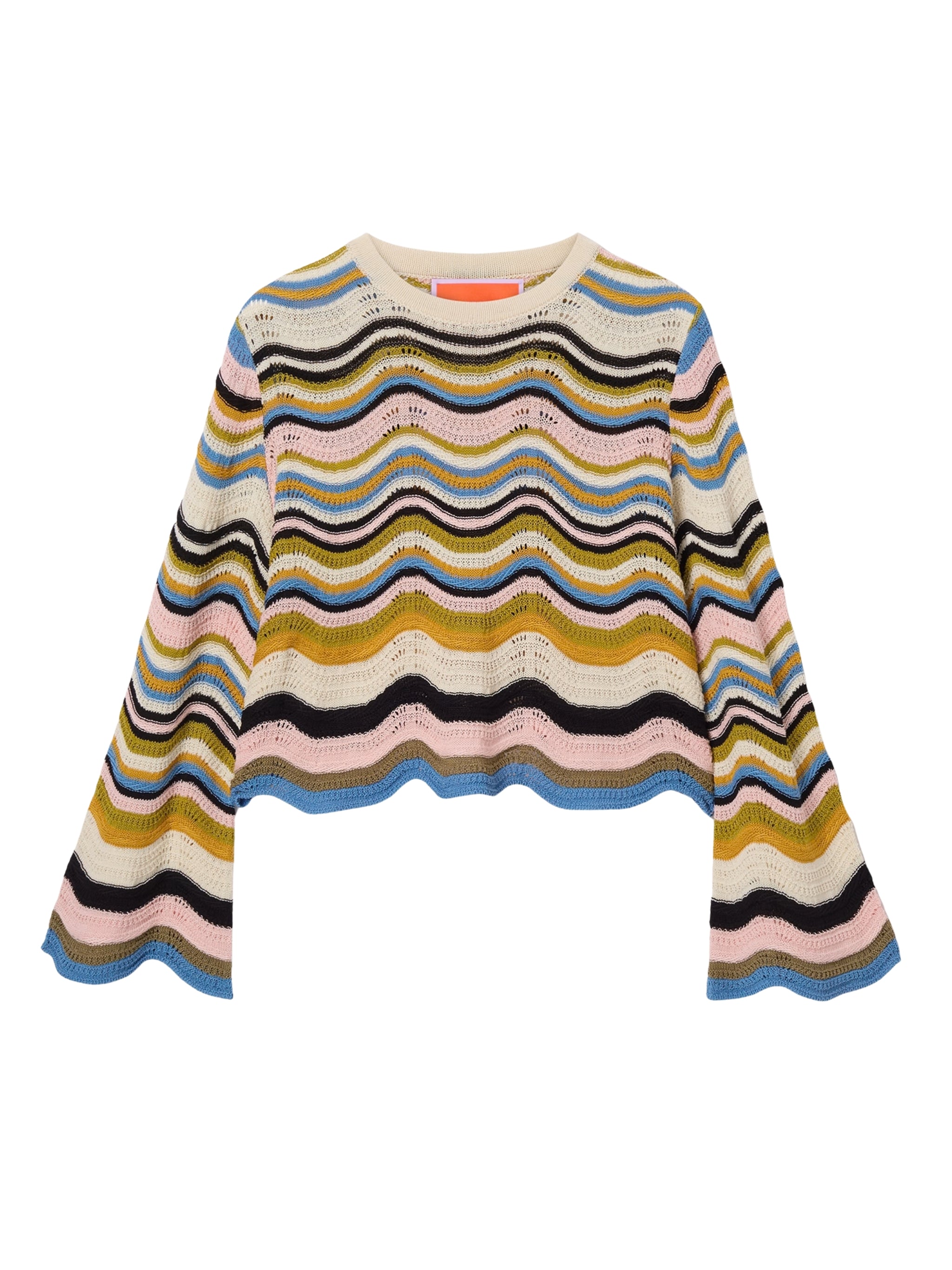 Chevron crop sweater