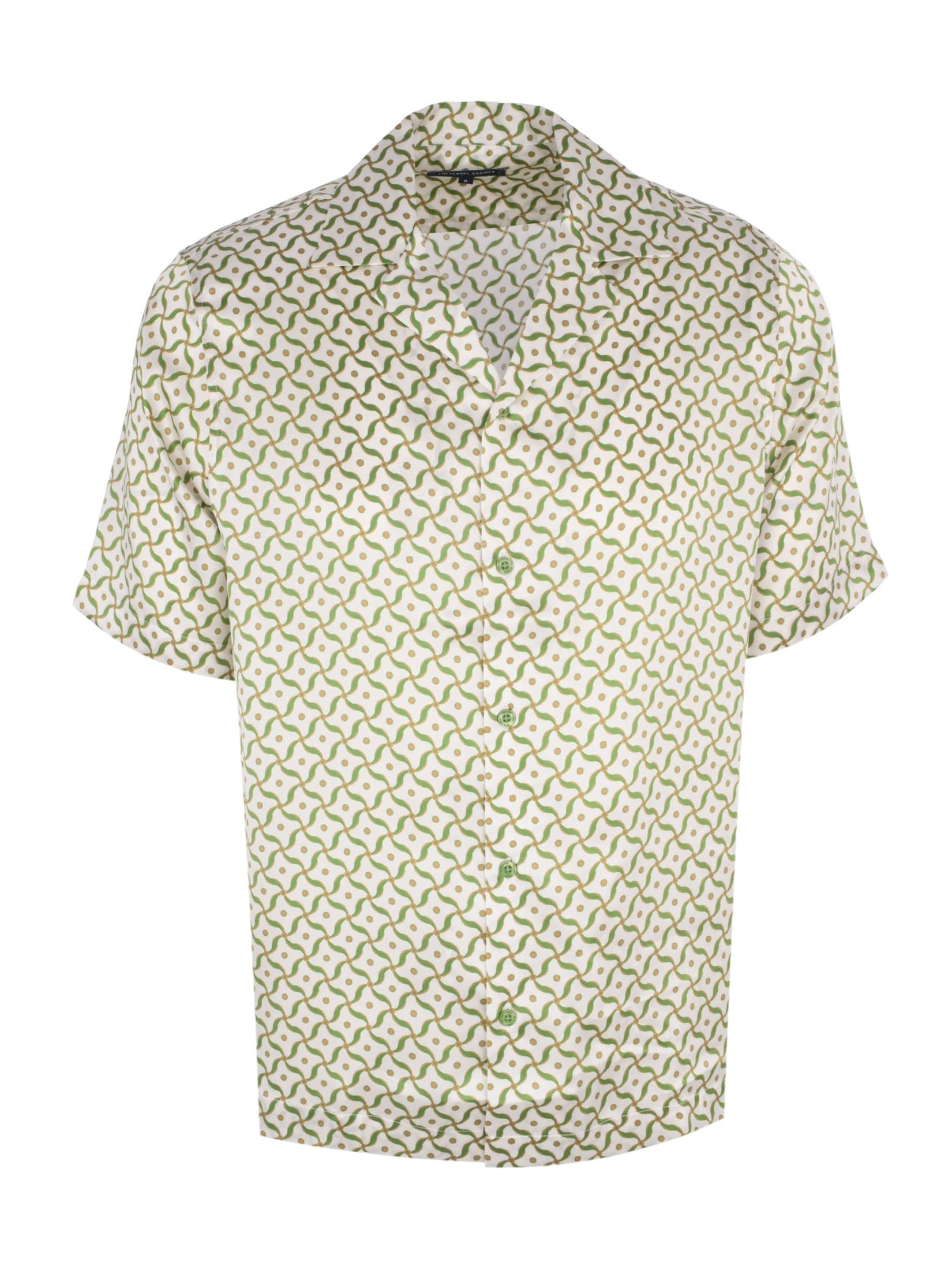 Roberto silk ss shirt lotus print