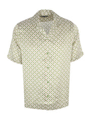 ROBERTO SILK SS SHIRT LOTUS PRINT